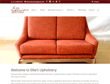 Tablet Screenshot of elliesupholstery.com.au